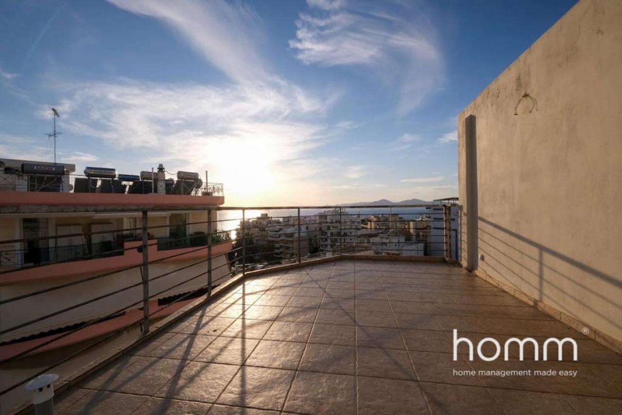 Piraeus Homm Apartment In Kazanova Str Sea View Exterior foto